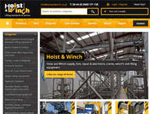 Tablet Screenshot of hoistandwinch.co.uk